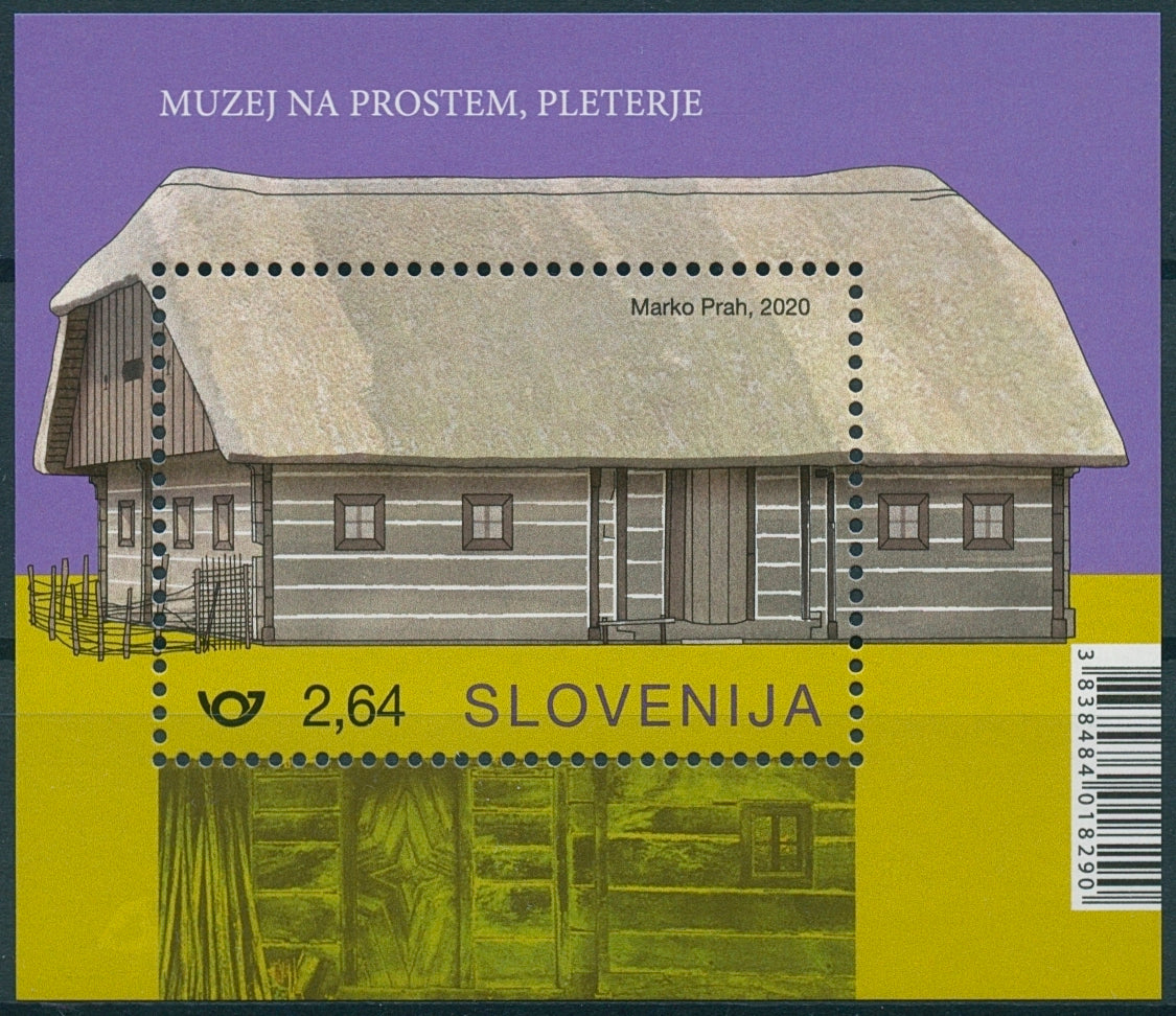 Slovenia Architecture Stamps 2020 MNH House in Open Air Museum Buildings 1v M/S