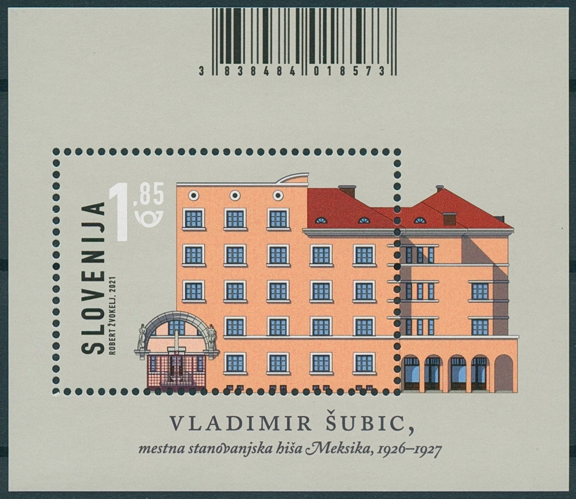 Slovenia Architecture Stamps 2021 MNH Meksika Building Vladimir Subic 1v M/S