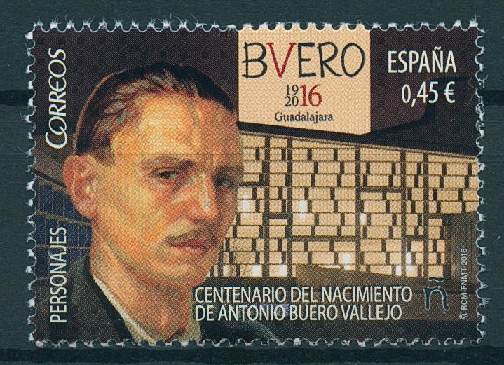 Spain 2016 MNH Antonio Buero Vallejo 1v Set Playwright Writers Drama Stamps