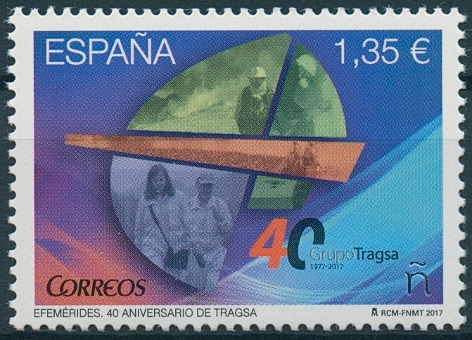 Spain 2017 MNH TRAGSA 40th Anniv 1v Set Livestock Agriculture Stamps