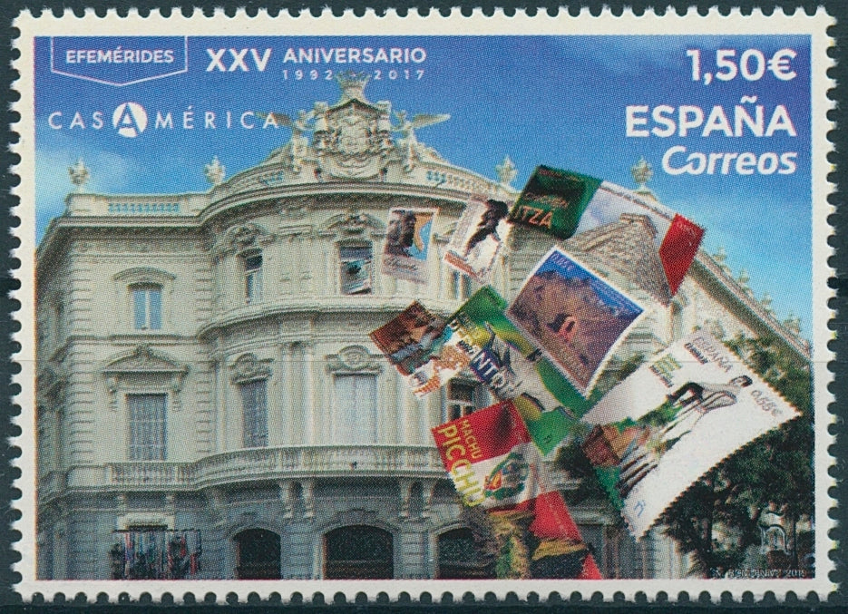 Spain 2019 MNH Creation Casa de America 25th Anniv 1v Set Architecture Stamps