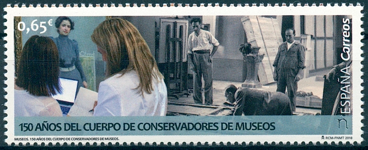 Spain 2018 MNH Body of Museum Curators 150th Anniv 1v Set Museums Art Stamps