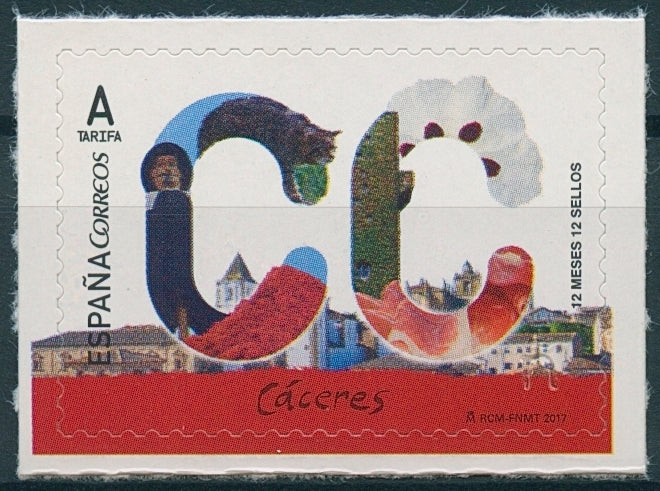 Spain 2017 MNH Caceres 12 Months 12 Stamps 1v S/A Set Tourism