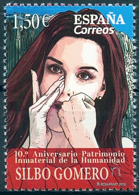 Spain Cultures Stamps 2019 MNH Silbo Gomero Intangible Cultural Heritage 1v Set