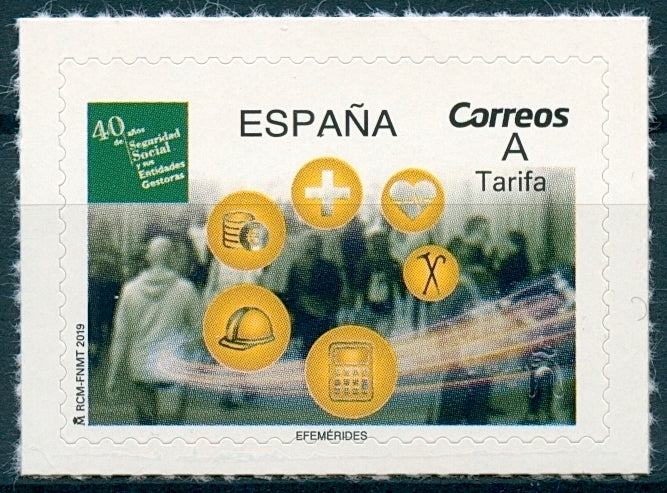 Spain 2019 MNH Social Security Managing Bodies 40 Years 1v S/A Stamps