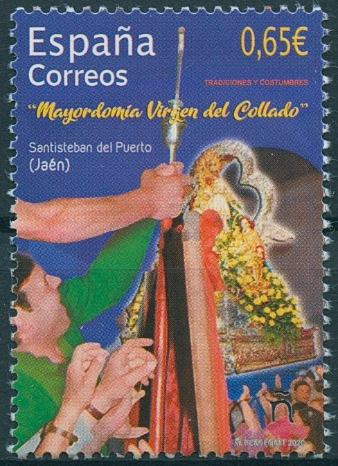 Spain Cultures Stamps 2020 MNH Virgin of Collado Stewardship Religion 1v Set
