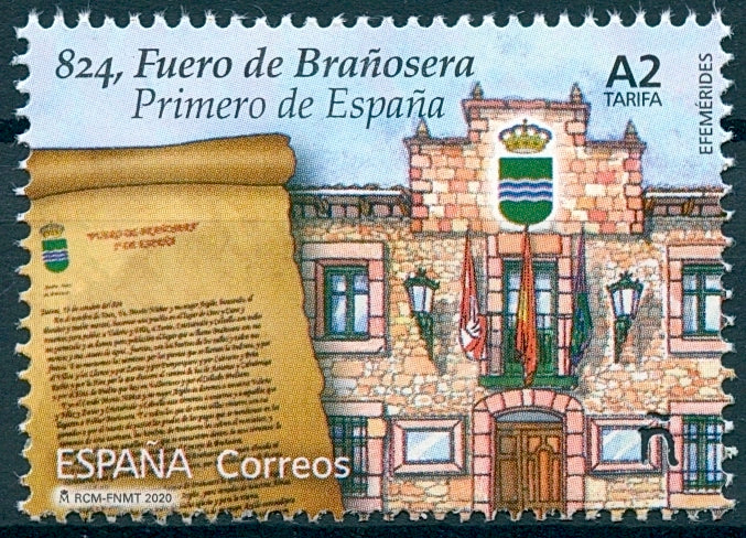 Spain Architecture Stamps 2020 MNH Fuero Town Charter Branosera 824 1v Set