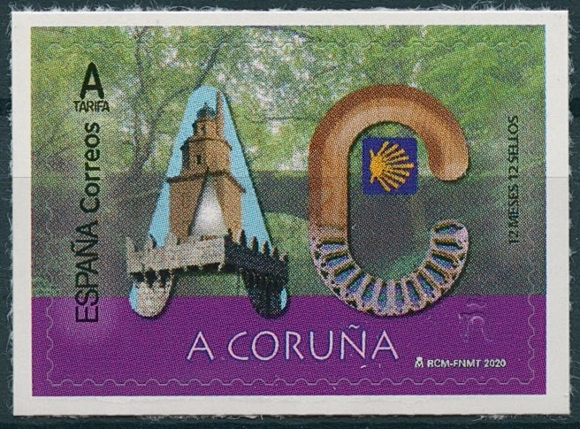 Spain Architecture Stamps 2020 MNH A Coruna 12 Months 12 Stamps 1v S/A Set