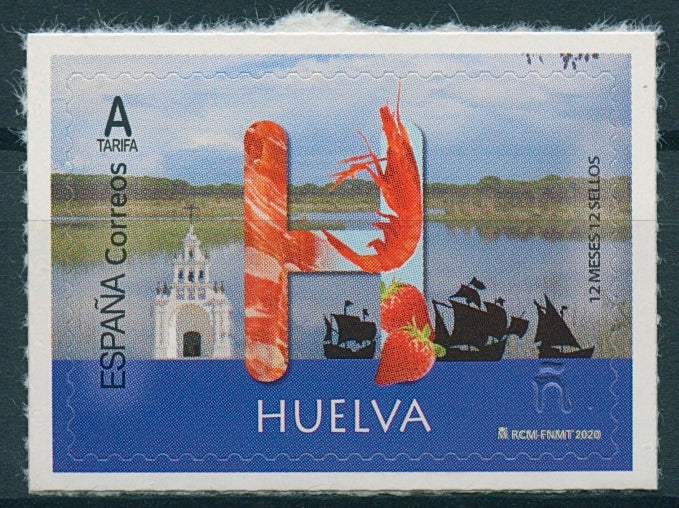 Spain 12 Months 12 Stamps 2020 MNH Huelva Ships Gastronomy Cultures 1v S/A Set