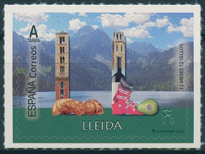 Spain 12 Months 12 Stamps 2020 MNH Lleida Landscapes Mountains 1v S/A Set