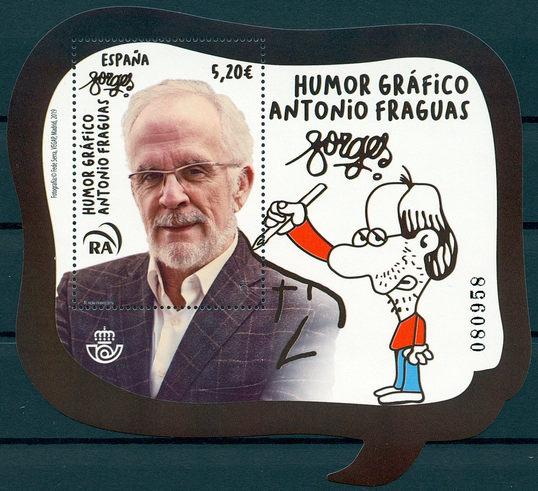 Spain 2019 MNH Cartoons Antonio Fraguas Forges Cartoonist 1v M/S Stamps