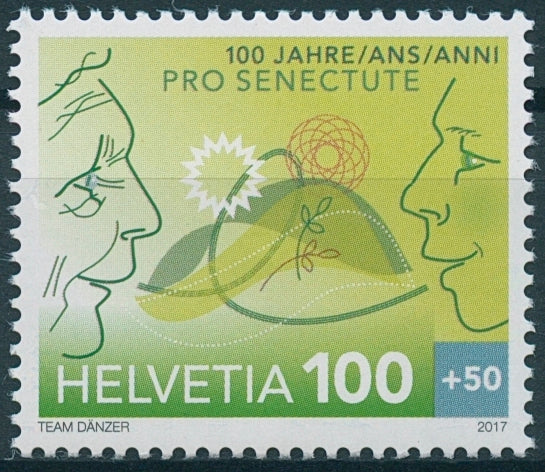 Switzerland Stamps 2017 MNH Pro Senectute 100 Years 1v Set