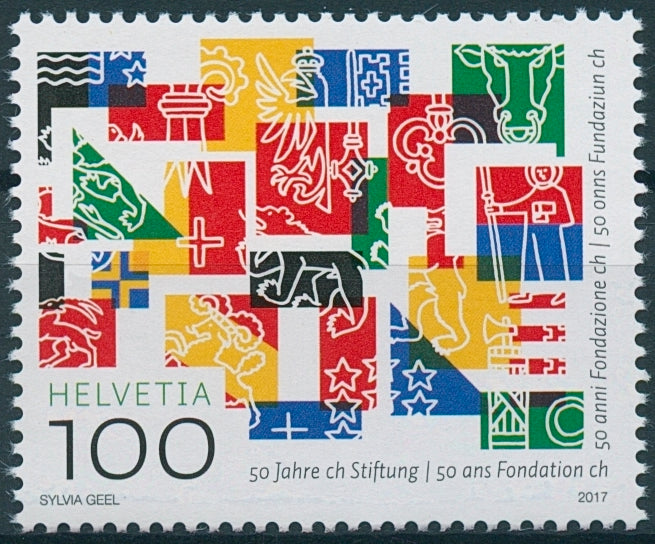 Switzerland Stamps 2017 MNH ch Foundation Federal Cooperation 1v Set