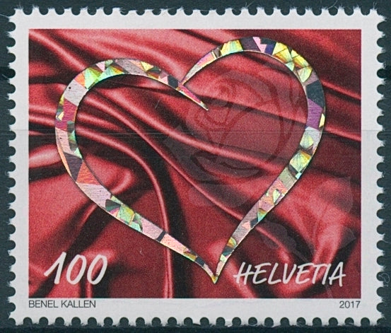 Switzerland Stamps 2017 MNH Love Hearts Amore 1v Set