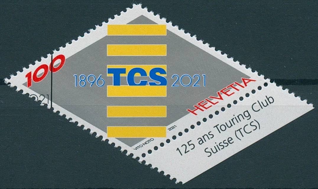 Switzerland Organizations Stamps 2021 CTO Touring Club Suisse TCS Mobility 1v Set