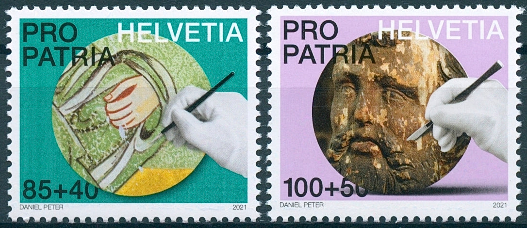Switzerland Pro Patria Stamps 2021 MNH Craftsmanship & Cultural Heritage 2v Set