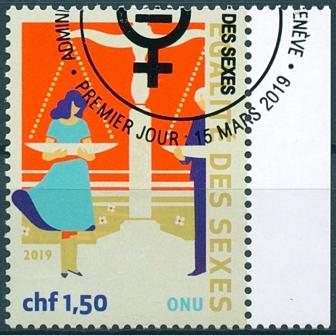 United Nations UN Geneva 2019 CTO Definitive Gender Equality 1v Set Stamps