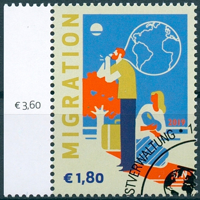 United Nations UN Vienna 2019 CTO Definitive Migration 1v Set Stamps