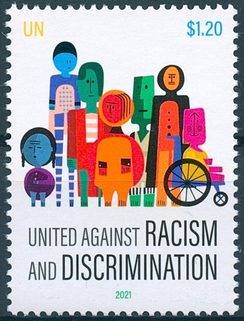 New York United Nations UN 2021 MNH Stamps United Against Racism Discrimination 1v Set