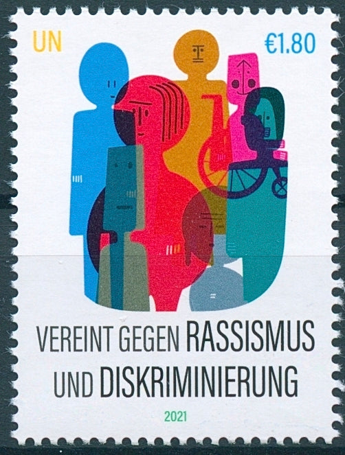 Vienna United Nations UN 2021 MNH Stamps United Against Racism Discrimination 1v Set