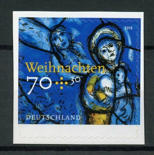 Germany 2018 MNH Christmas S.P. Weihnachten 1v S/A Set Stamps
