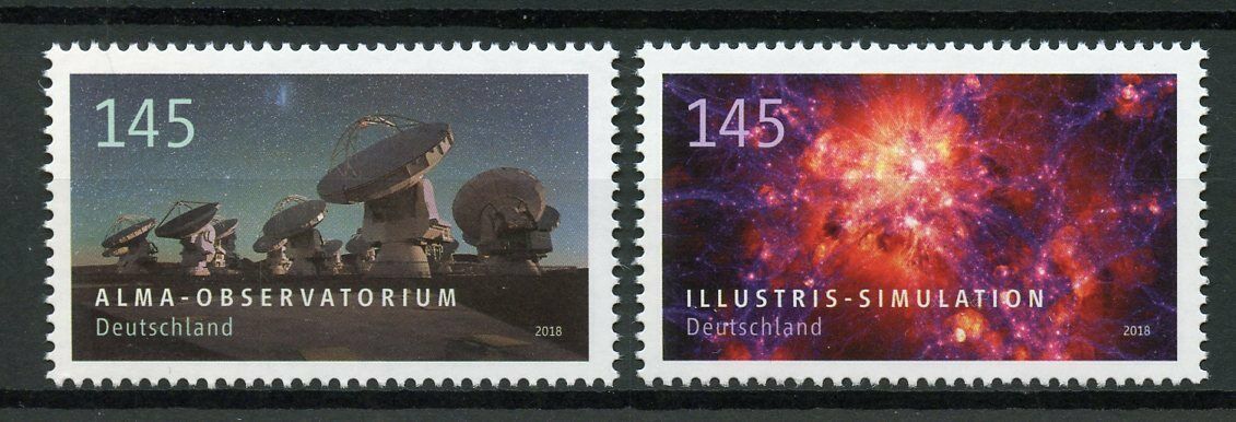 Germany 2018 MNH Astrophysics Alma Observatorium 2v Set Space Science Stamps