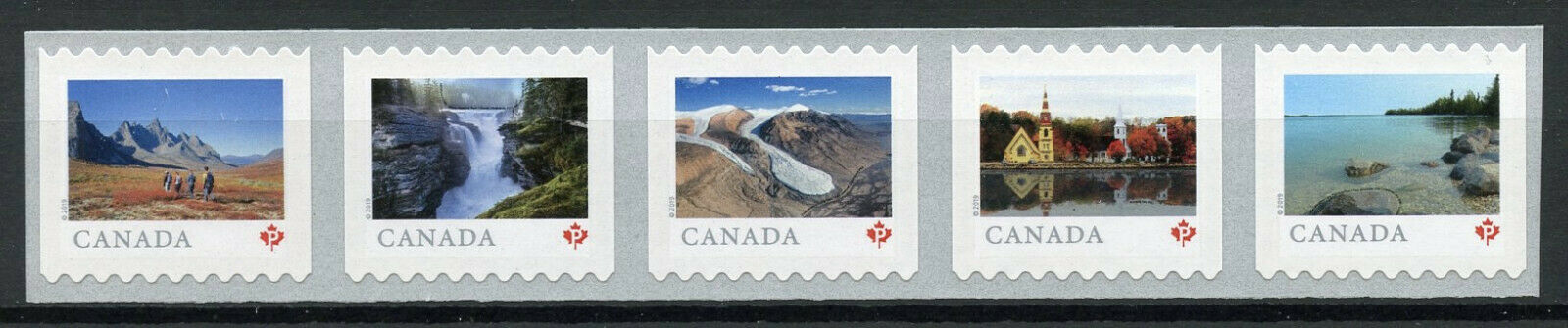 Canada 2019 MNH From Far & Wide 5v S/A Coil Strip Architecture Tourism Stamps