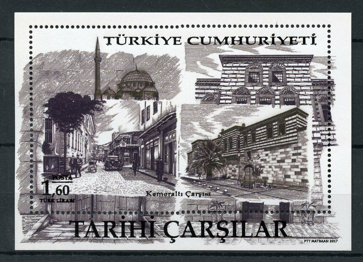 Turkey 2017 MNH Historic Bazaars Markets Kemeralti 1v M/S Architecture Stamps