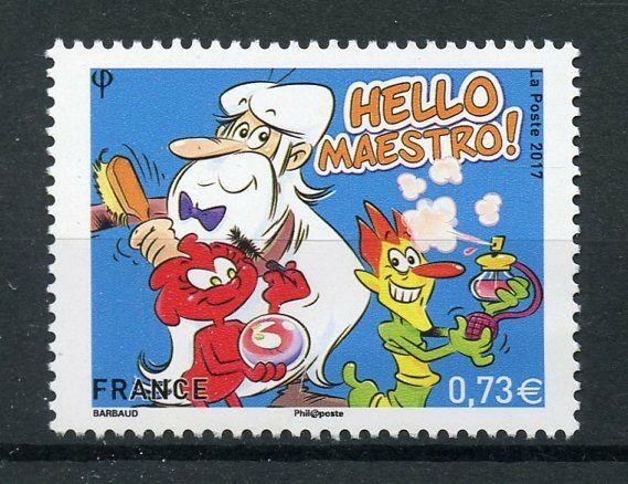 France 2017 MNH Hello Maestro Globus Nabot 1v Set Comics Cartoons Stamps