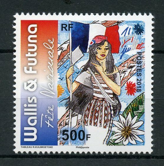 Wallis & Futuna 2018 MNH National Holiday 1v Set Flags Cultures Tradition Stamps