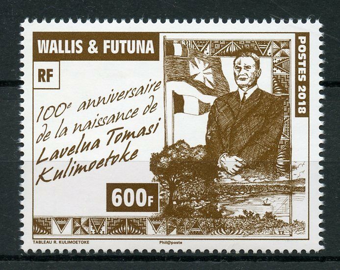 Wallis & Futuna 2018 MNH Lavelua Tomasi Kulimoetoke 1v Set Royalty People Stamps