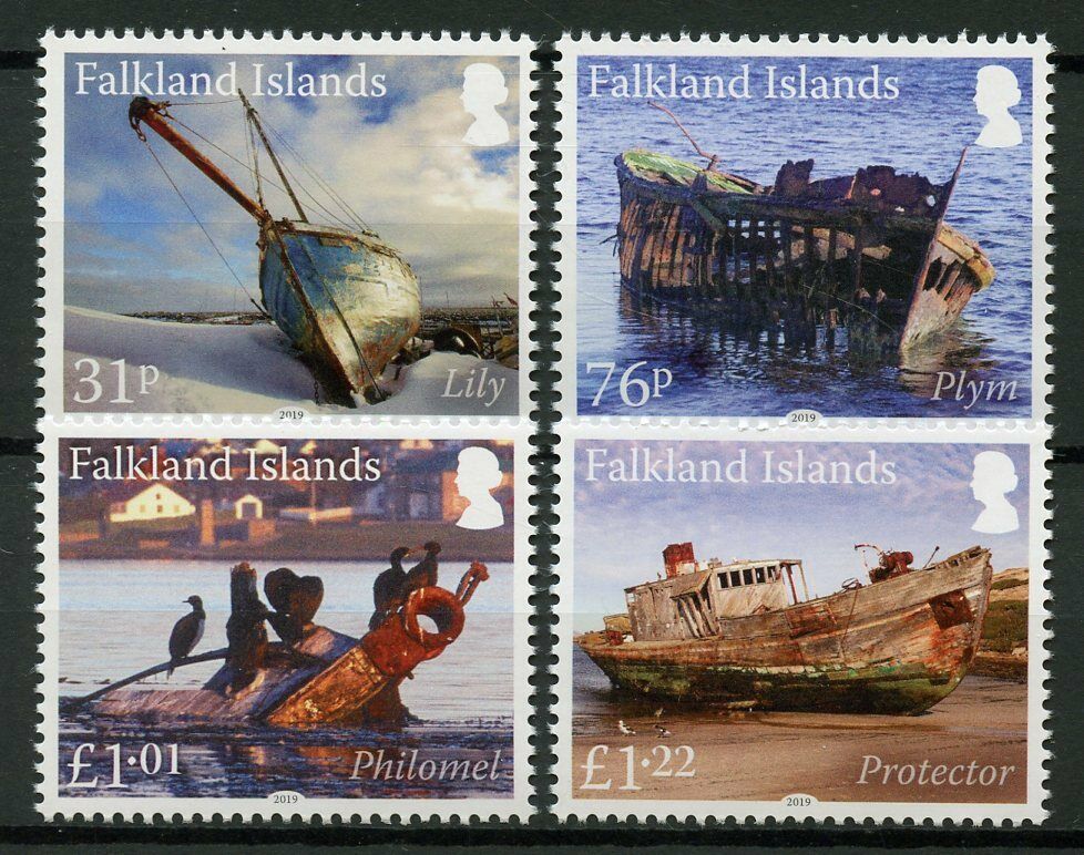 Falkland Islands 2019 MNH Ships Stamps Wrecks Shipwrecks Pt III Boats 4v Set