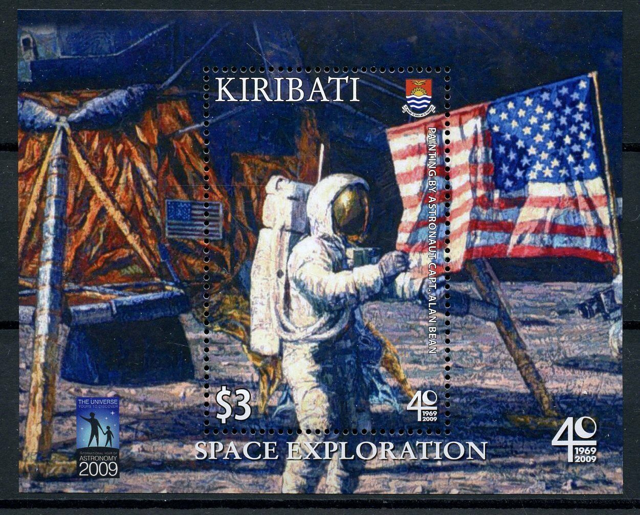 Kiribati 2009 MNH Space Stamps Space Exploration Moon Landing 40th Anniv 1v M/S
