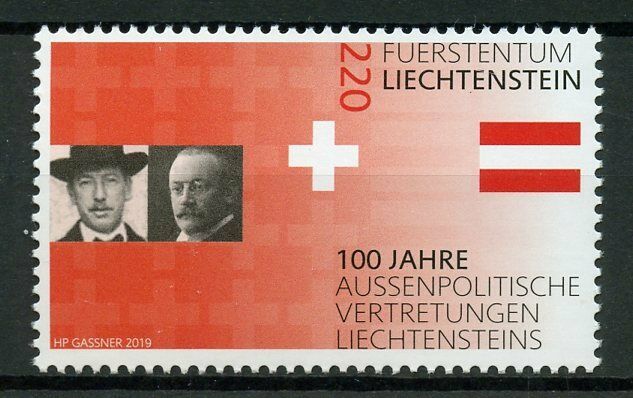Liechtenstein 2019 MNH Foreign Representation Diplomacy 100 Years 1v Set Stamps