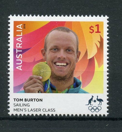 Australia 2016 MNH Rio 2016 Olympics Gold Medal Winners Tom Burton 1v Stamps
