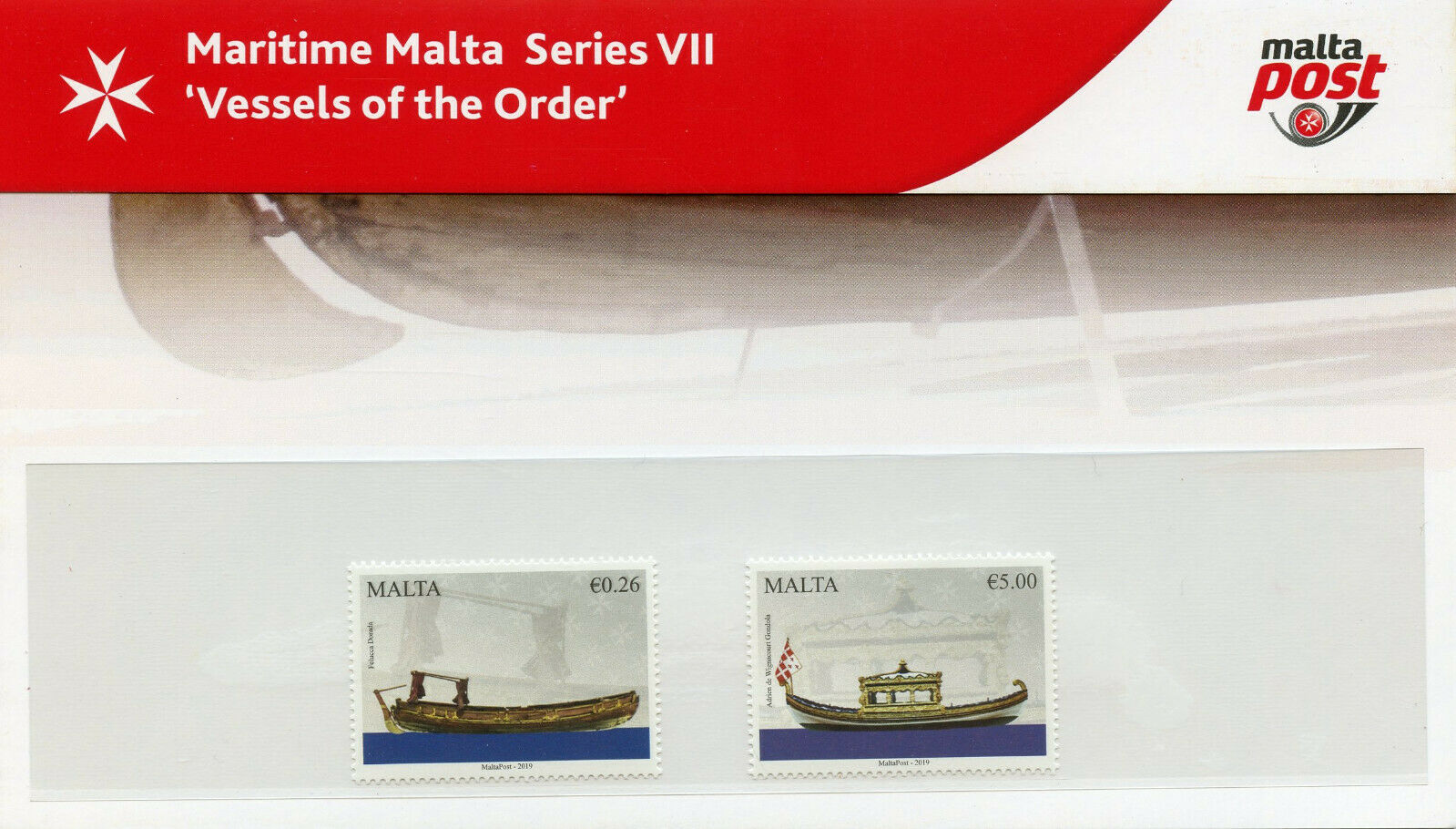 Malta 2019 MNH Maritime VII Vessels of Order 2v Set Pres Pack Boats Ships Stamps