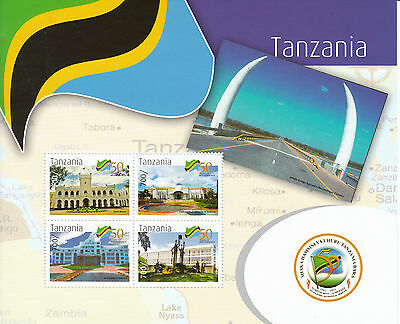 Tanzania 2011 MNH 50 Years Independence 4v M/S State House Dodoma Stamps