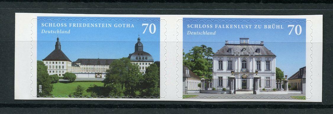 Germany 2018 MNH Castles Schloss Freidenstein Gotha 2v S/A Architecture Stamps