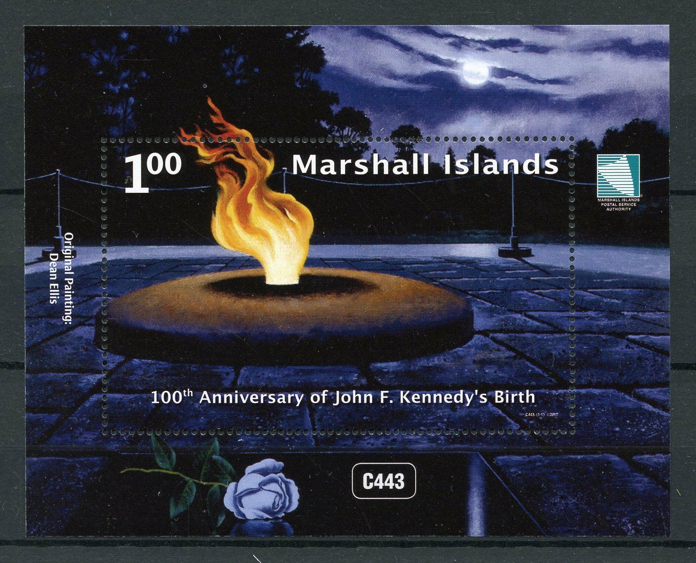 Marshall Islands 2017 MNH JFK John F Kennedy 100th 1v M/S US Presidents Stamps