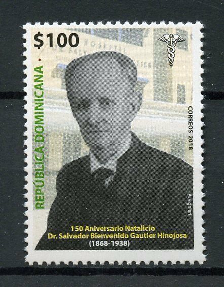 Dominican Republic 2018 MNH Dr Salvador B Gautier Hinojosa 1v Set Stamps