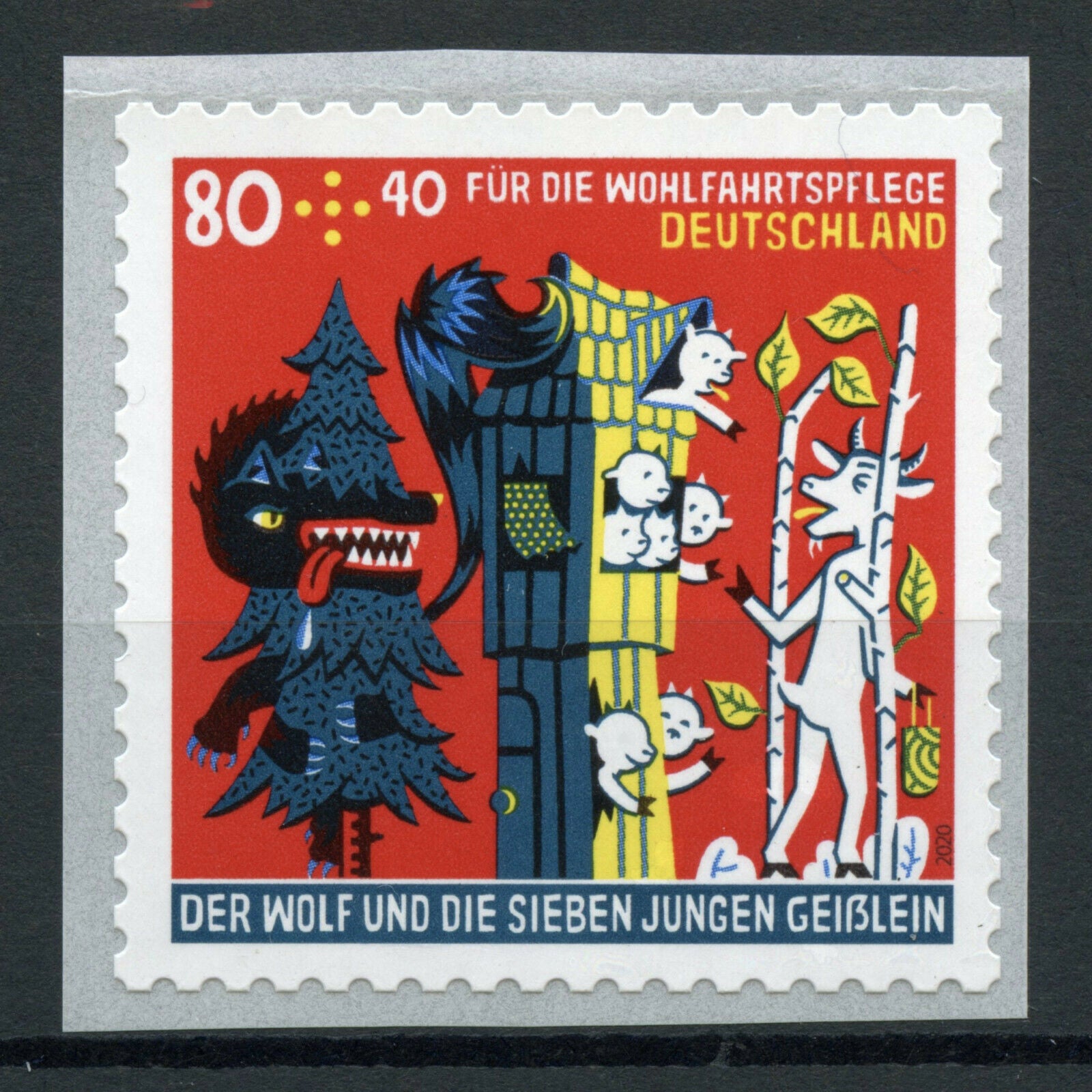 Germany Grimm Fairy Tales Stamps 2020 MNH Wolf & Seven Young Goats 1v S/A Coil
