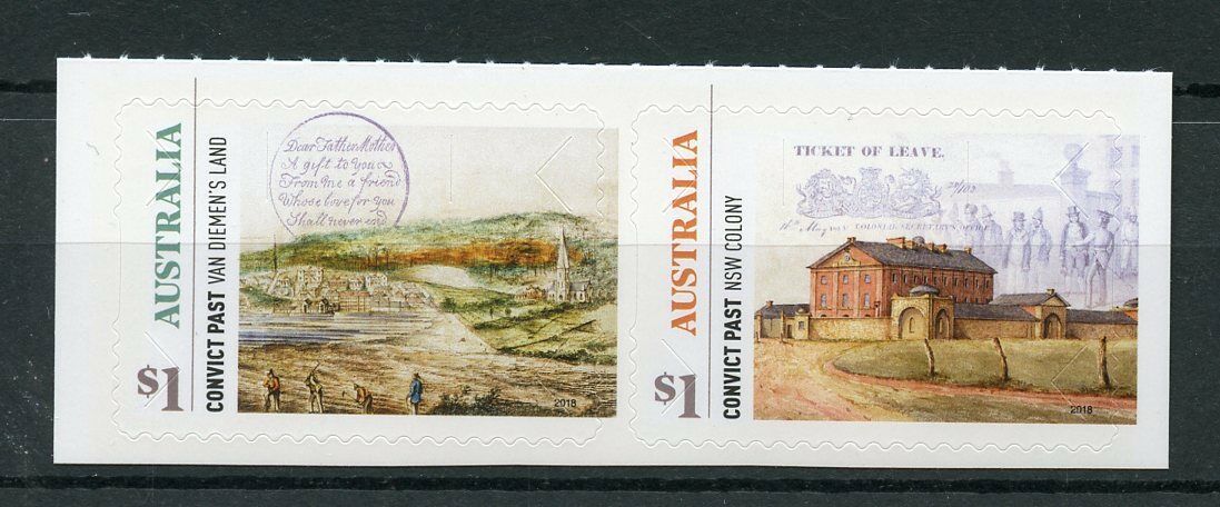 Australia 2018 MNH Convict Past Heritage 2v S/A Set Architecture History Stamps