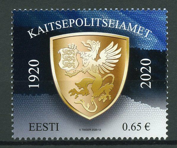 Estonia Emblems Stamps 2020 MNH Int Security Service Kaitsepolitseiamet 1v Set
