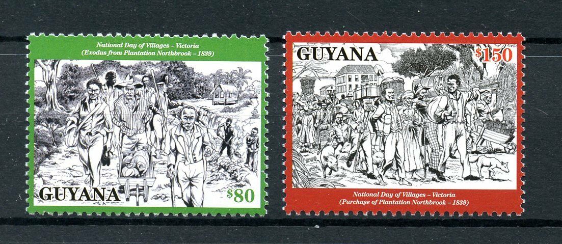 Guyana 2016 MNH National Day of Villagers Victoria 2v Set Stamps