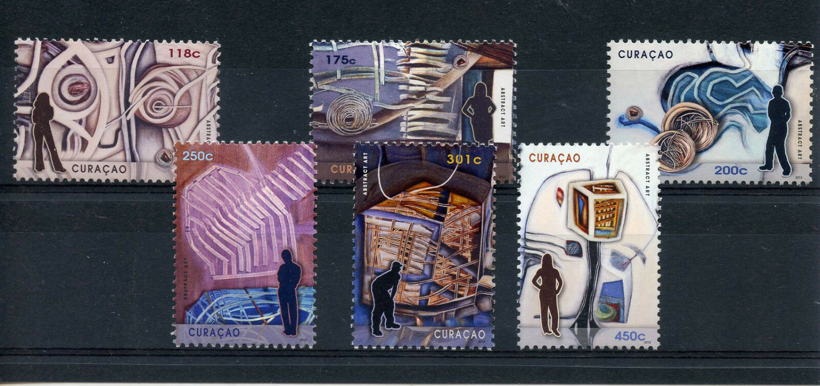 Curacao 2013 MNH Abstract Art 6v Set Paintings Design