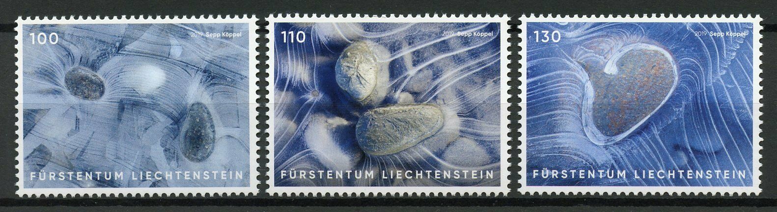 Liechtenstein Art Stamps 2019 MNH Artistic Photography Ice 3v Set