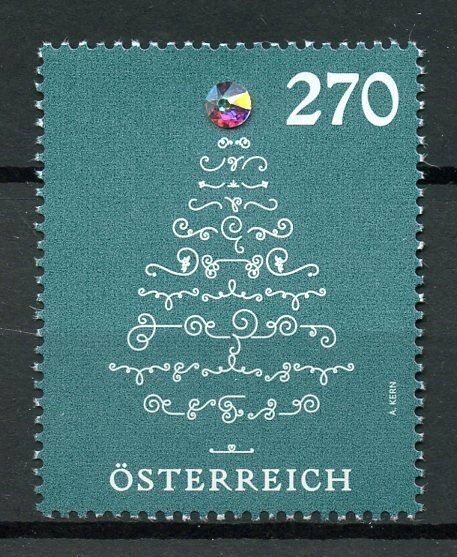 Austria Christmas Stamps 2019 MNH Tree with Crystal 1v Set