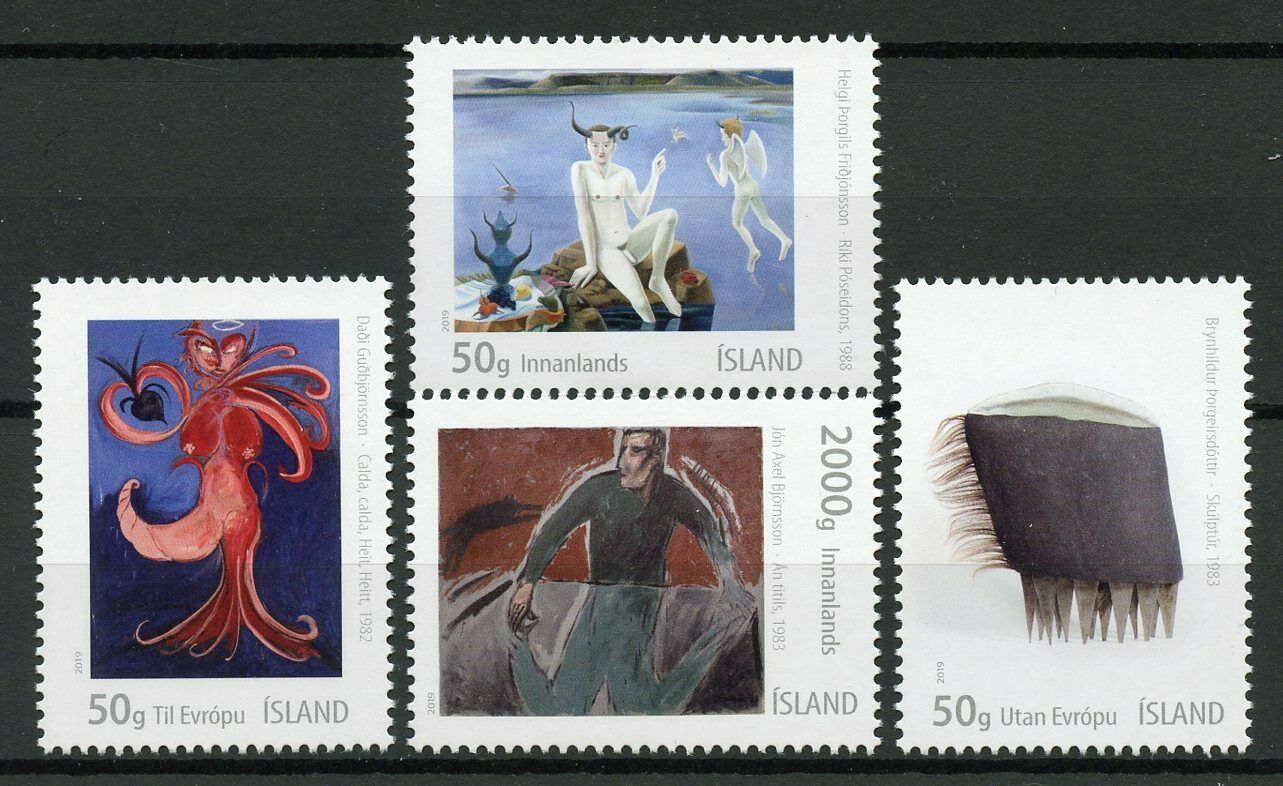 Iceland Art Stamps 2019 MNH Icelandic Art X Paintings 4v Set