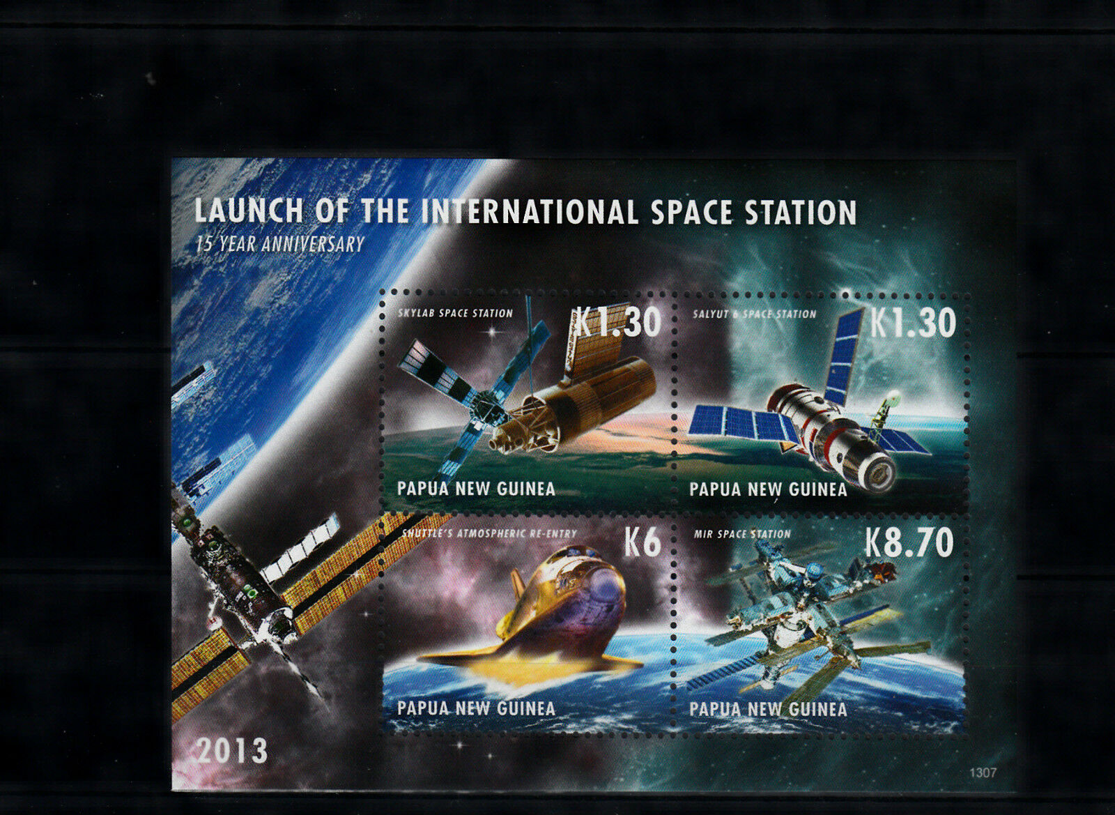 Papua New Guinea 2013 MNH Launch International Space Station 4v M/S Salyut Mir