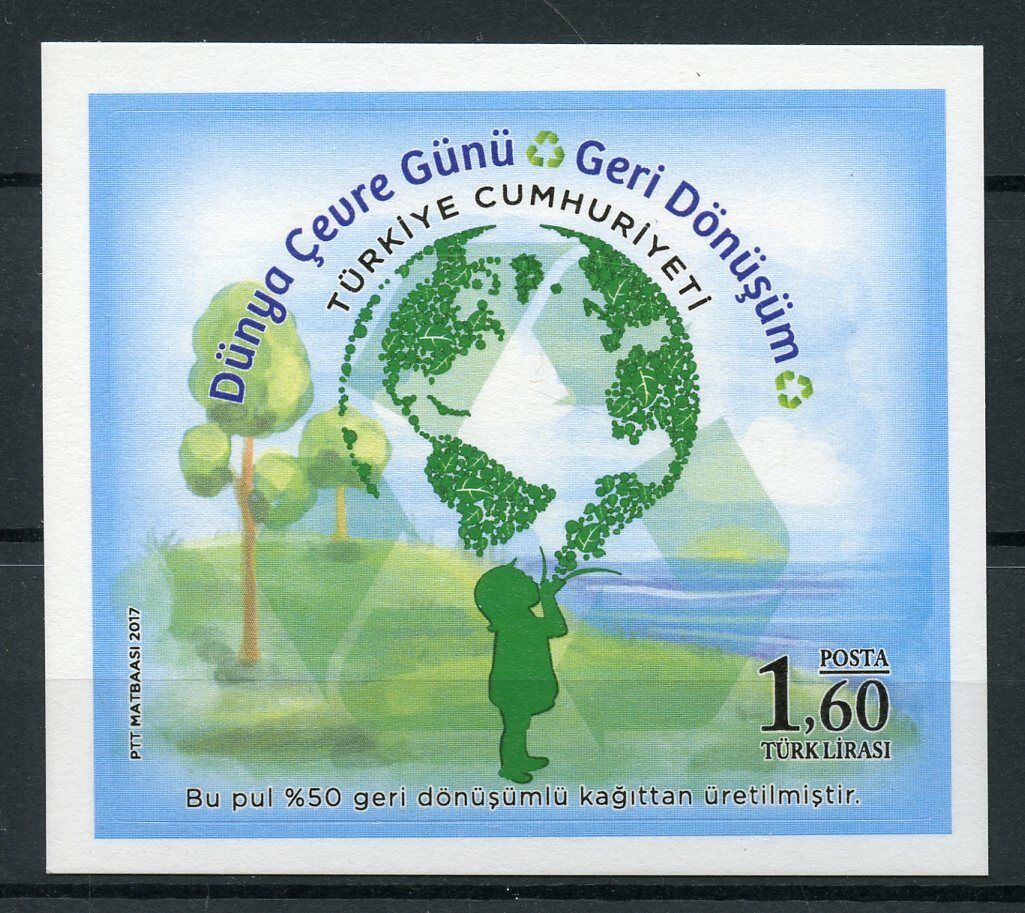 Turkey 2017 MNH World Environment Day 1v S/A M/S Trees Nature Stamps